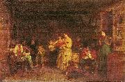 Jonathan Eastman Johnson Fiddling His Way oil painting picture wholesale